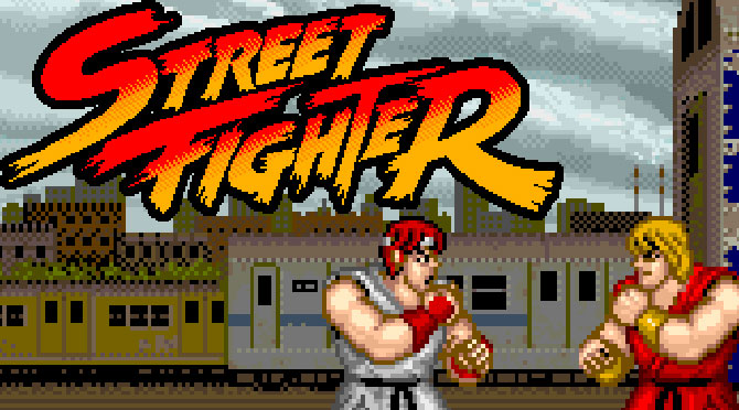 imagen de la portada del juego antiguo de street fighter